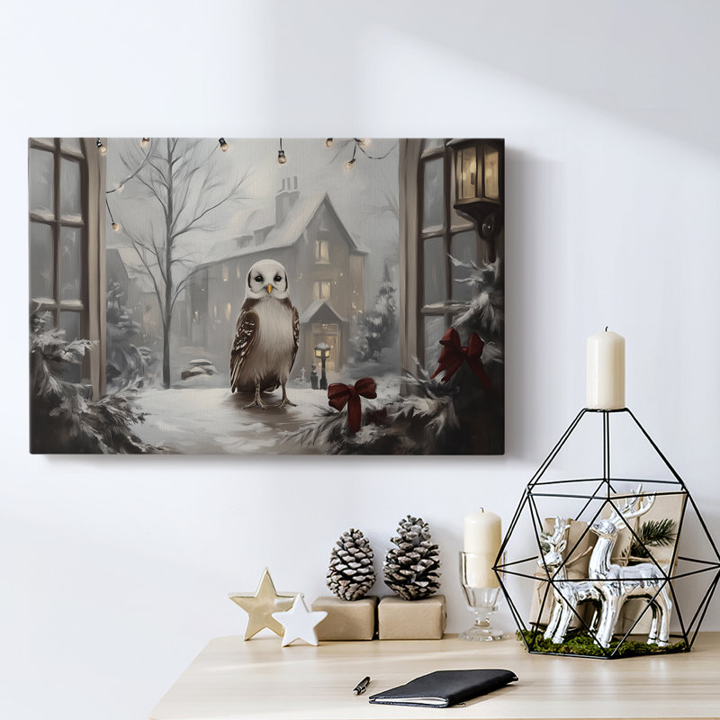 Art des Fêtes de Noël - Toile tendue avec châssis - Série 3-Cxxxiv, H 24 po x l 36 po