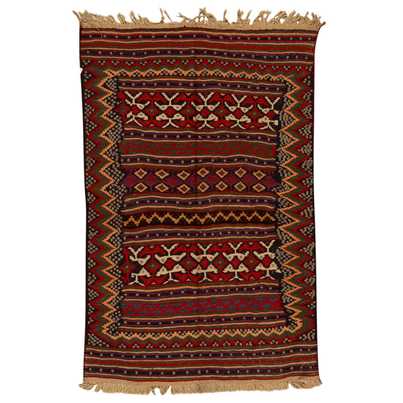 Tapis multicolore de haute qualité noué à la main