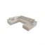 Siège de canapé modulaire 131,9 x 104,3 po, canapé rembourré et compressé pour le salon, la chambre à coucher, l’appartement, aucun assemblage requis, combinaison gratuite de 4 PC, tissu en velours côtelé moelleux-563817818