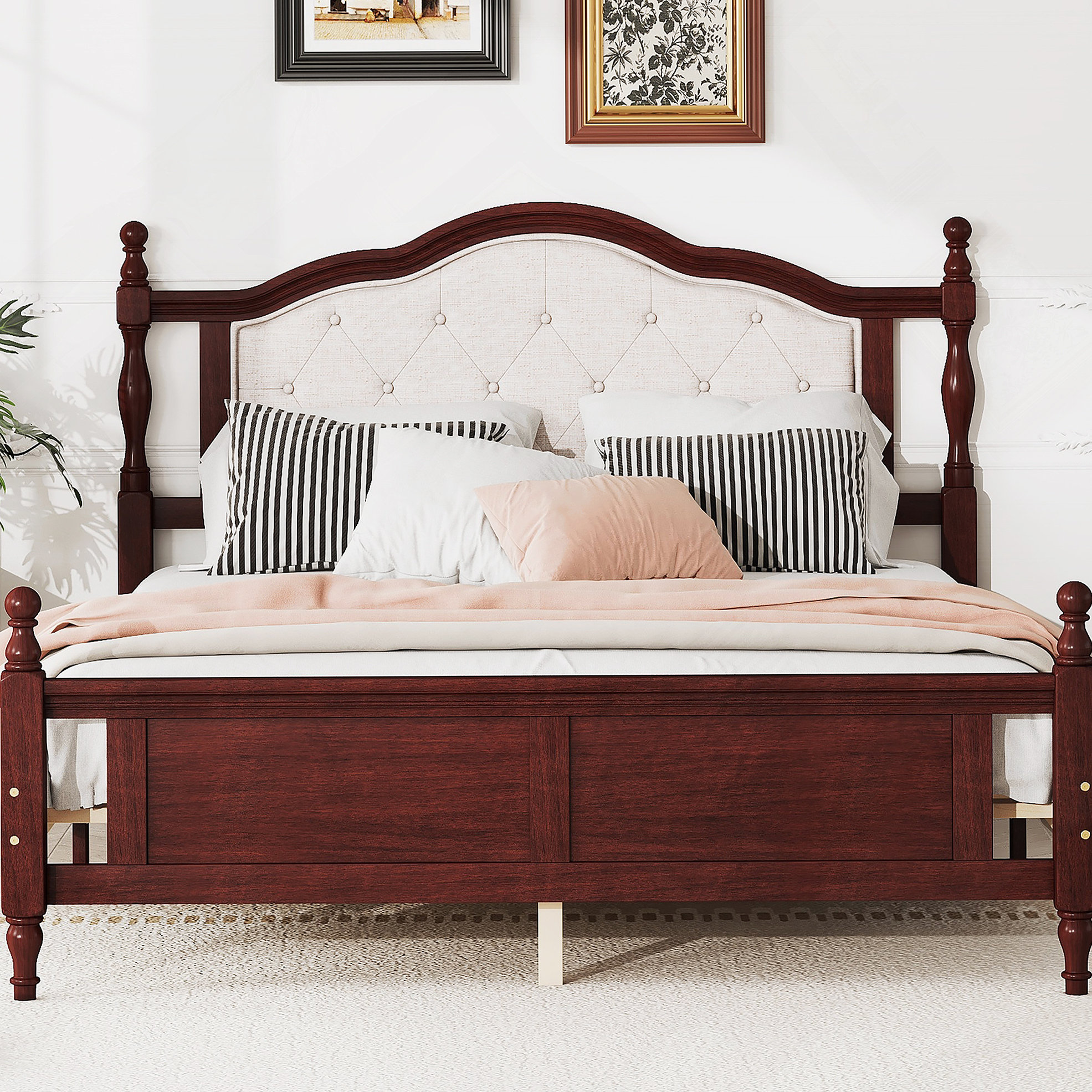 Latitude Run® Cherry Queen Bed | Wayfair