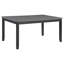 Ensemble de table de salle à manger rectangulaire 6 pièces Hodgemam - gris et noir