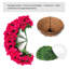 Panier artificiel à fleurs artificielles pour l'extérieur-323689056