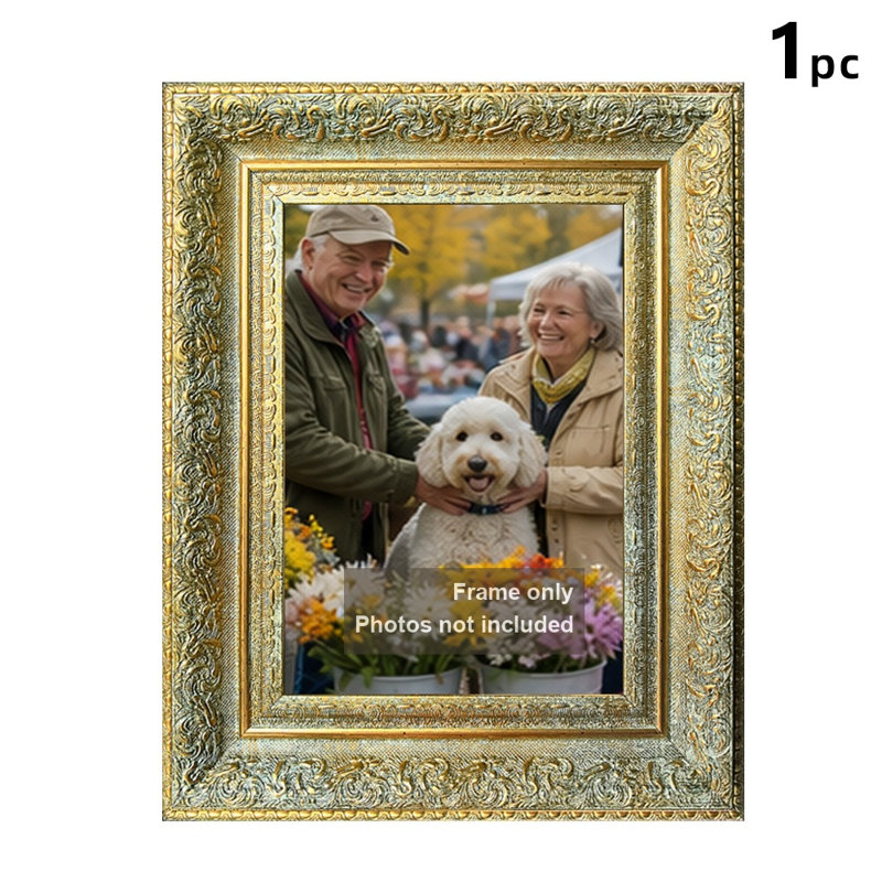 Cadre photo 8 pi x 10 po doré antique pour décoration de bureau, Or antique, 1, L 8 po x H 10 po