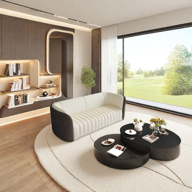 Canapé pour affaires en ligne, H 28,35 po x l 58,27 po x P 29,92 po, 2