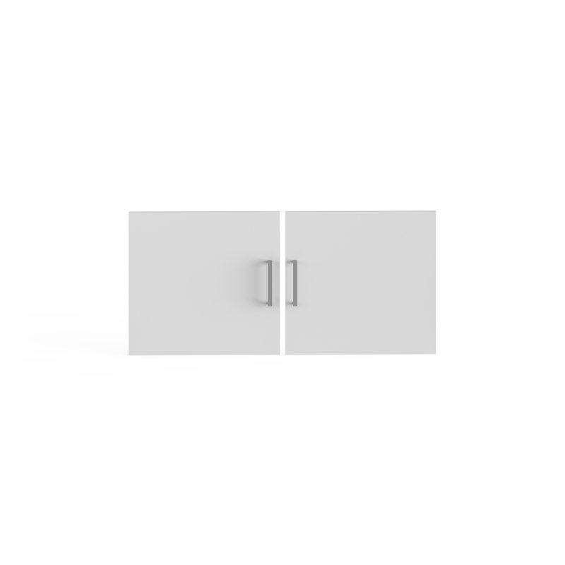 Resi Open Storage Hutch With 2 Glass Privacy Doors
