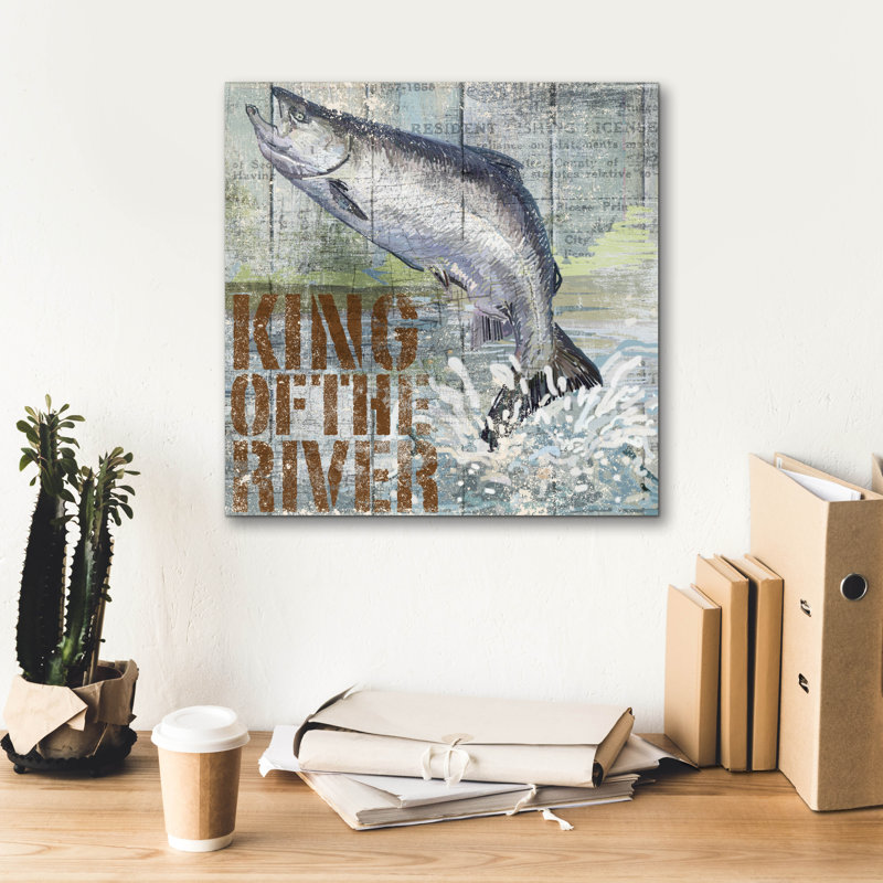 «Open Season King Salmon» par Art Licensing Studio, art mural sur toile