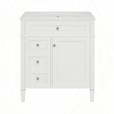 Meuble-lavabo de 30 po avec lavabo supérieur