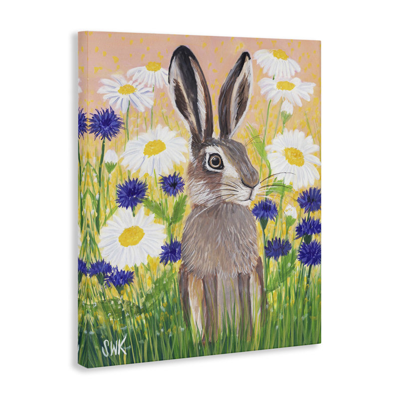 «Hour Hare», art mural par Sarah Waldron Kimball, H 20 po x l 16 po
