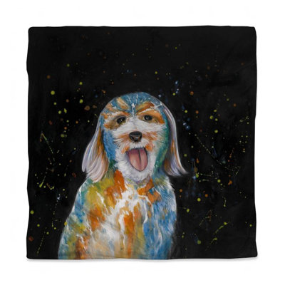 Abstract Labradoodle Duvet Cover - Animal Pet Home Decor