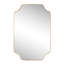 Miroir mural rectangulaire à cadre rectangulaire en métal l 24 po x H 36 po Alora-407307599