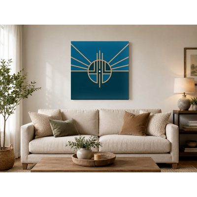 «Lincoln City Flag - Nebraska», art mural sur toile