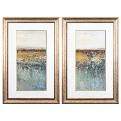 " Antique Contemporary " 2 - Pieces Painting Print