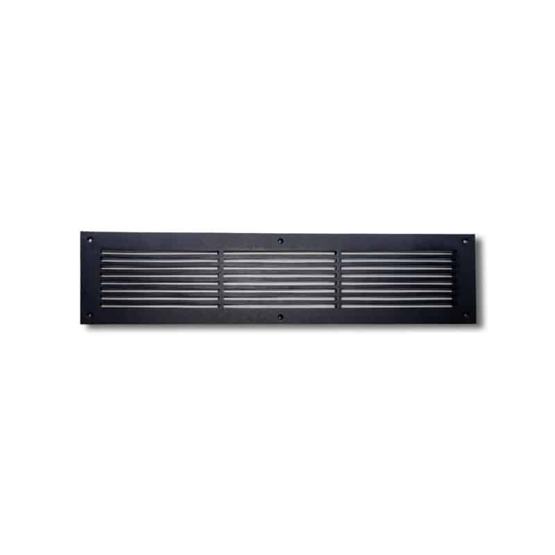 Couvercle d'évent mural standard en aluminium, Noir