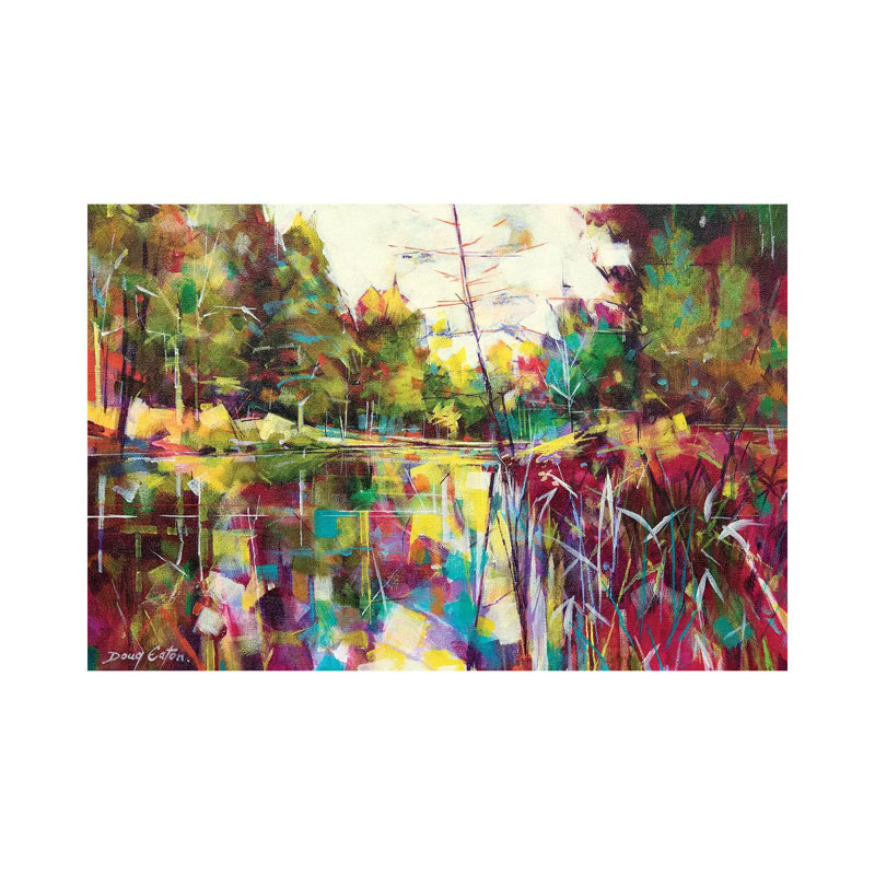 Soudley Ponds by Doug Eaton - Painting on Canvas, Wrapped Canvas, 101.6 cm H x 66.04 cm W x 1.91 cm D