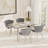 5 - Piece Glass Top Dining Set-384074376-384074390