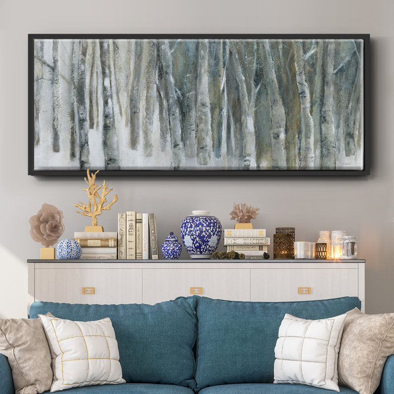Banff Birch Grove - toile encadrée, H 8 po x l 20 po