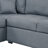 Sleeper Sectional Sofa, L-Shape Corner Couch Sofa-Bed With Storage Ottoman & Hidden Arm Storage & USB Charge  For Living Room Apartment-1814235996