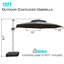 Parasol en porte-à-faux 137,8 po Jiaxian-628892685