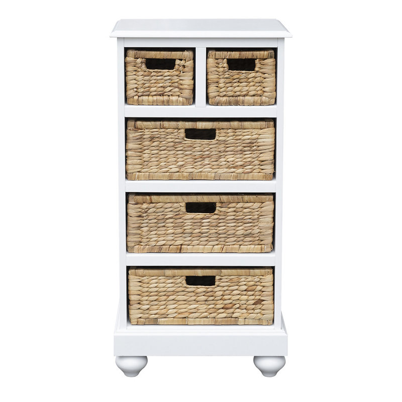Barrera Open Shelf Basket Cabinet