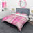 Pink Checked Tartan - Abstract Duvet Cover Set - Microfiber Polyester-746284112