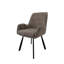 Fabric Upholstered Metal Armchair-4481196