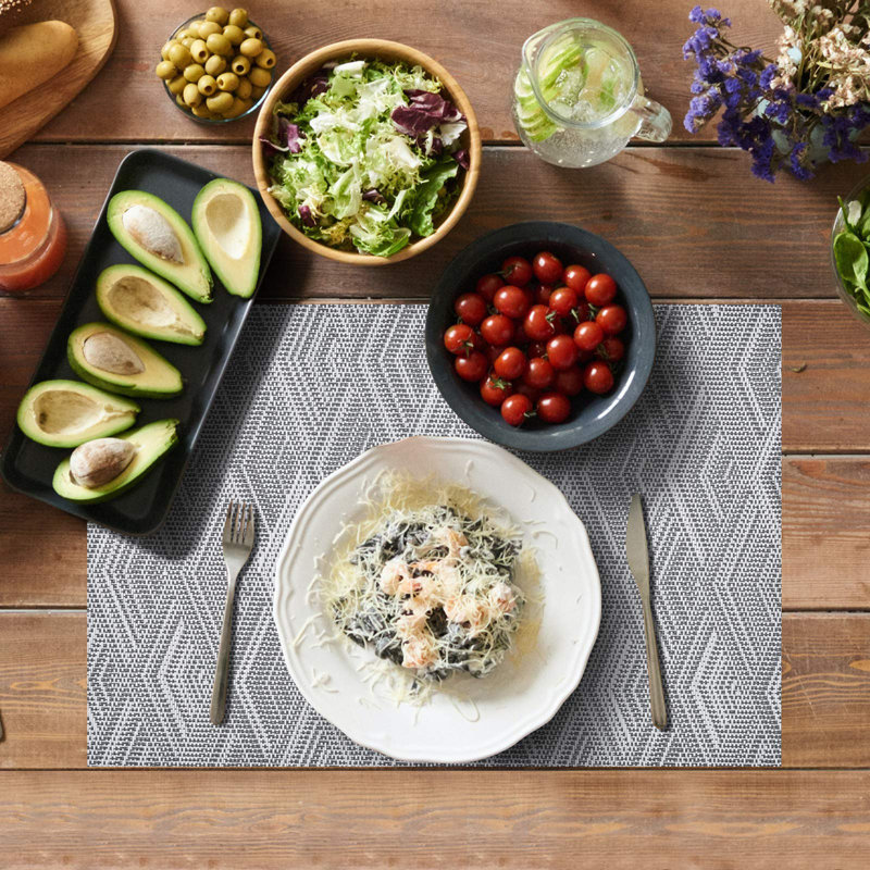 Polyvinyl Chloride Placemat, Grey