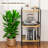 Vebreda 3-Tier Industrial Bookshelf, Rustic Wood and Metal Bookcase