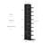 9 Tier Bookshelf, Vertical Corner Shelf With Modern Invisible Spine Ladder Bookcase Space-saving Organizer-1404090850