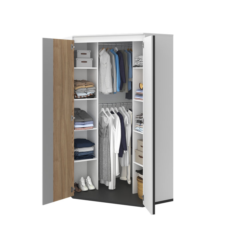 Stancil 2 Door Manufactured Wood Wardrobe