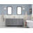 Bernardo Queen 72" Sink Carrara Engineered Marble Countertop Bath Vanity with Faucet and Mirror-600219294-600219295