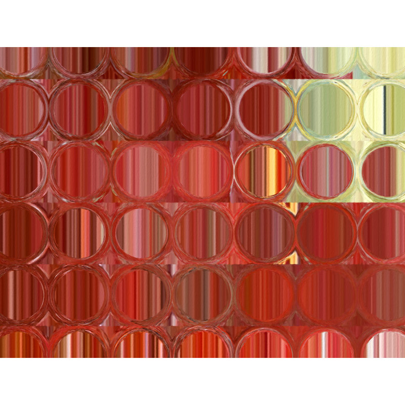 «Circles and Squares 42», impression, H 36 po x l 60 po x P 1,5 po, Toile tendue