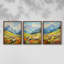 Lanscape Study Series LX III -Set de 3 estampes numériques giclées -Prêt à accrocher-107253510-107253512