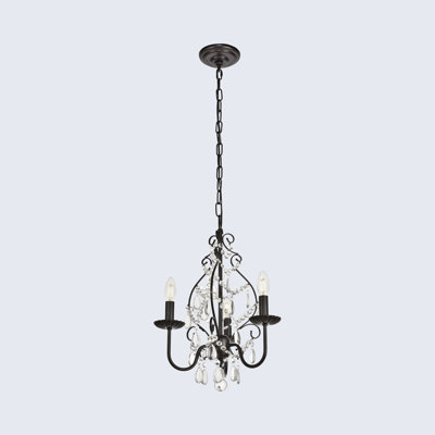 Lustre classique à 3 lumières de style chandelier Julienne