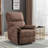 33"Wide Modern Chenille Chair Push Button Power Recliner with USB Port (set of 2)-1597397854