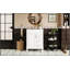 Meuble-lavabo de 24 pouces avec lavabo en céramique, armoire de rangement compacte, conception moderne avec 2 tiroirs et tablette réglable-1826980685