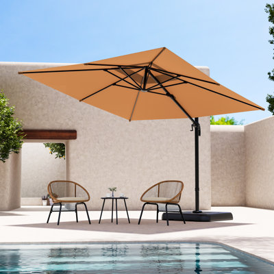 Parasol carré en porte-à-faux 120 po Gentle Chic