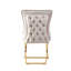 Yvelines Modern Velvet Dining Chairs - Ergonomic Velvet Upholstered Back with Stainless Steel Frame - Side Chair for Kitchen Living Room Dining Room-699648835-710523926