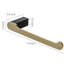 Black Gold Bathroom Wall Mounted Towel Bar