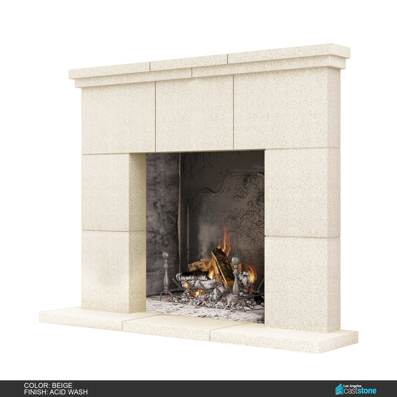 Tuscany Fireplace Surround, Acid Wash Beige