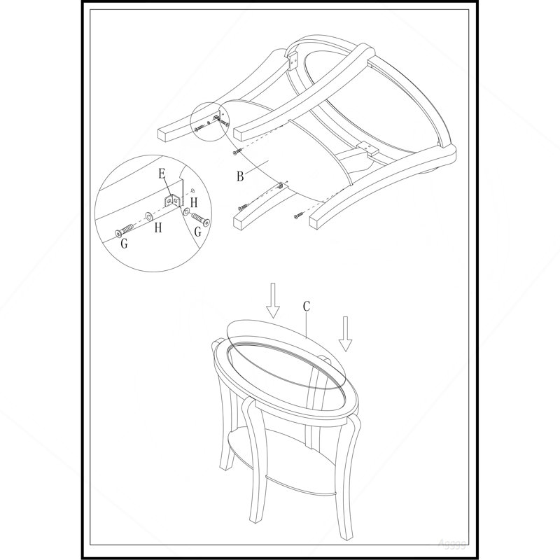 Console avec canapé 1 pièce espresso / cerisier foncé avec tablette de rangement en verre trempé de 5 mm
