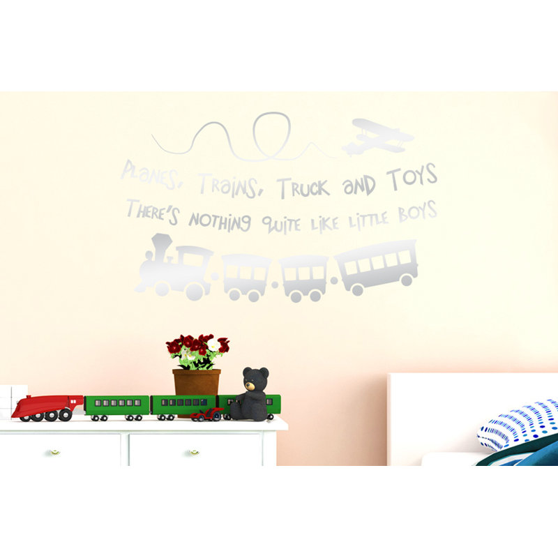 Wall Decal, Shiny Silver, Large
