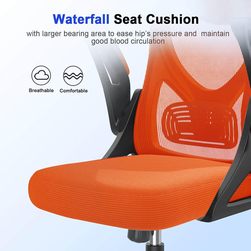 Ergonomic Office Chair, Computer Chair, Mesh Chair, Orange