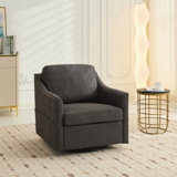 Swivel Rotating Accent Chair with USB