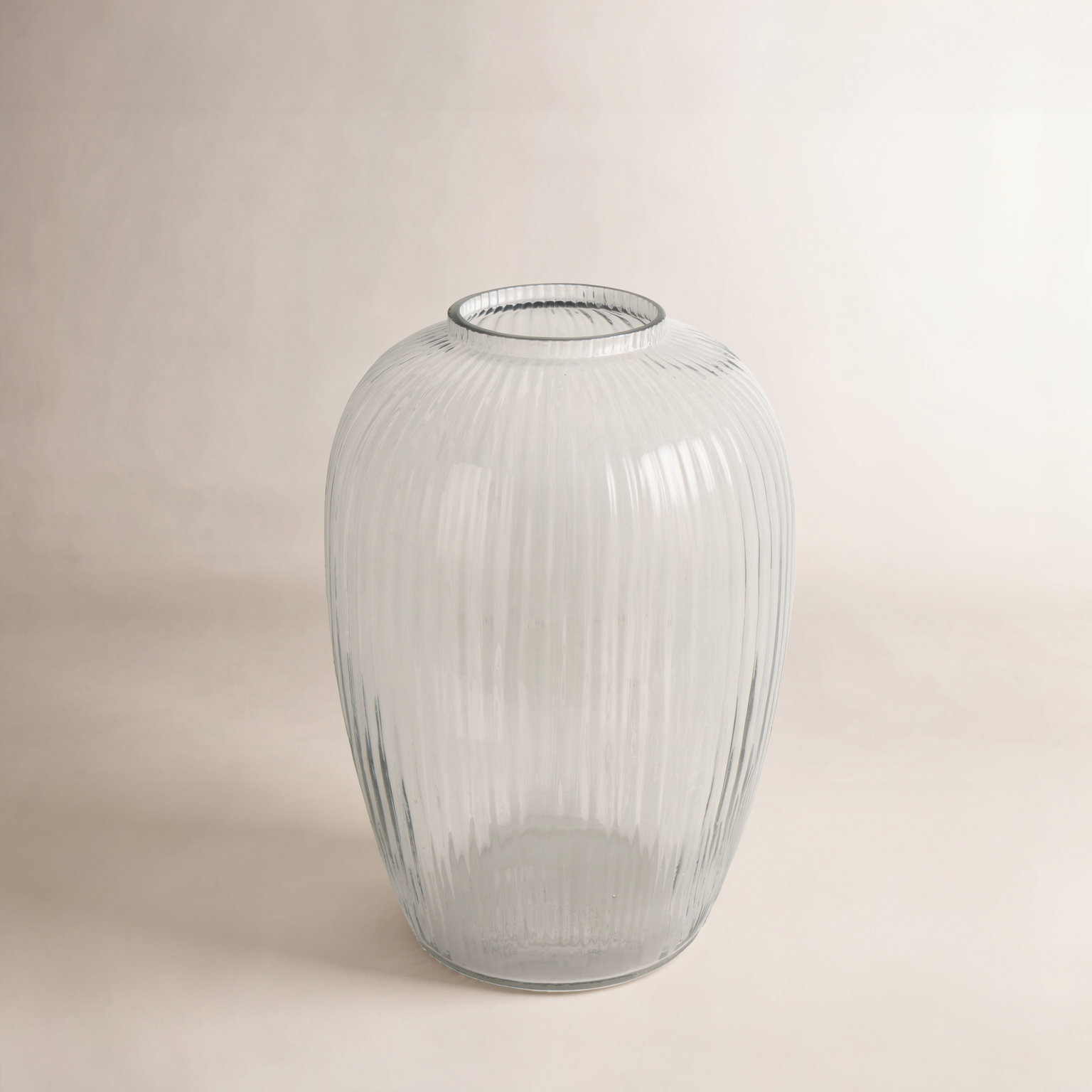 Perry Glass Table Vase, 11.55" H x 7.9" W x 7.9" D