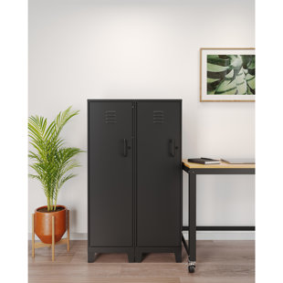 Armoire de rangement Space Solutions, en métal soudé, entièrement ventilée, porte ventilée, pieds montants de 3 pouces