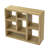 Open Wooden Open Shelf Bookcase, Freestanding Display Storage Cabinet With 7 Cube Storage Spaces