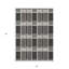 Tapis intérieur lavable à carreaux noir 3 pi x 5 pi