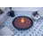 Sol Living Rose Bowl Fire Pit For Outside Outdoor Firepit Table Firepit Concrete Fire Table Patio Heater Fireplace Lava Rock 60,000 Btus - Dark Grey, 48 X 48 Inches-112206458