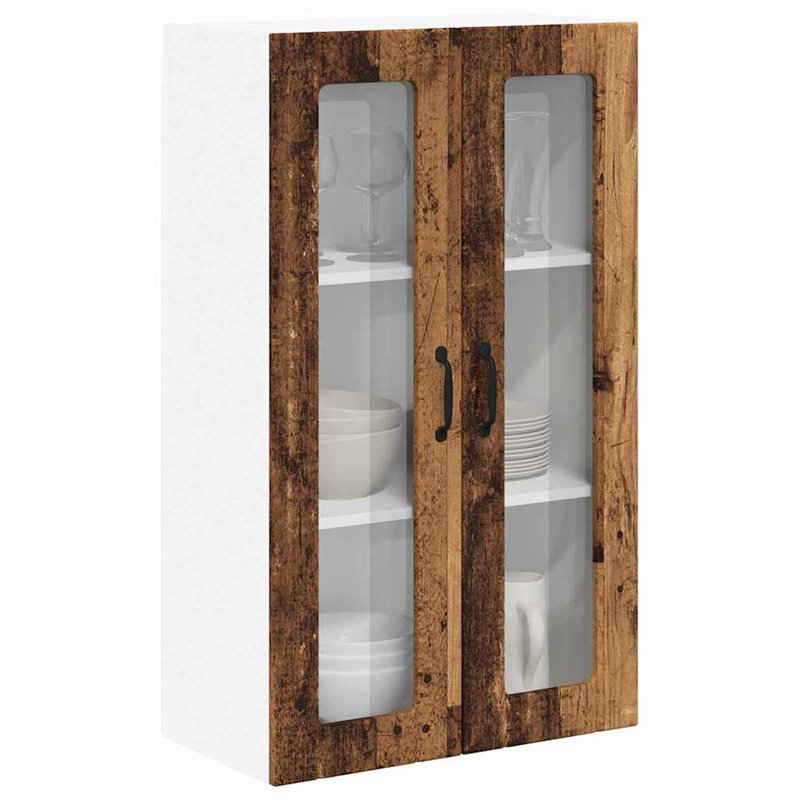 Vidaxl Kitchen Wall Cabinet White 60 X 31 X 100 Cm Engineered Wood, Old Wood, 100cm H x 60cm W x 31cm D