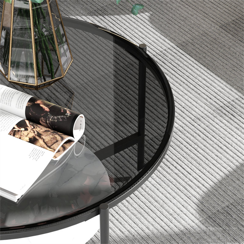 Ylve Coffee Table, Black, Grey